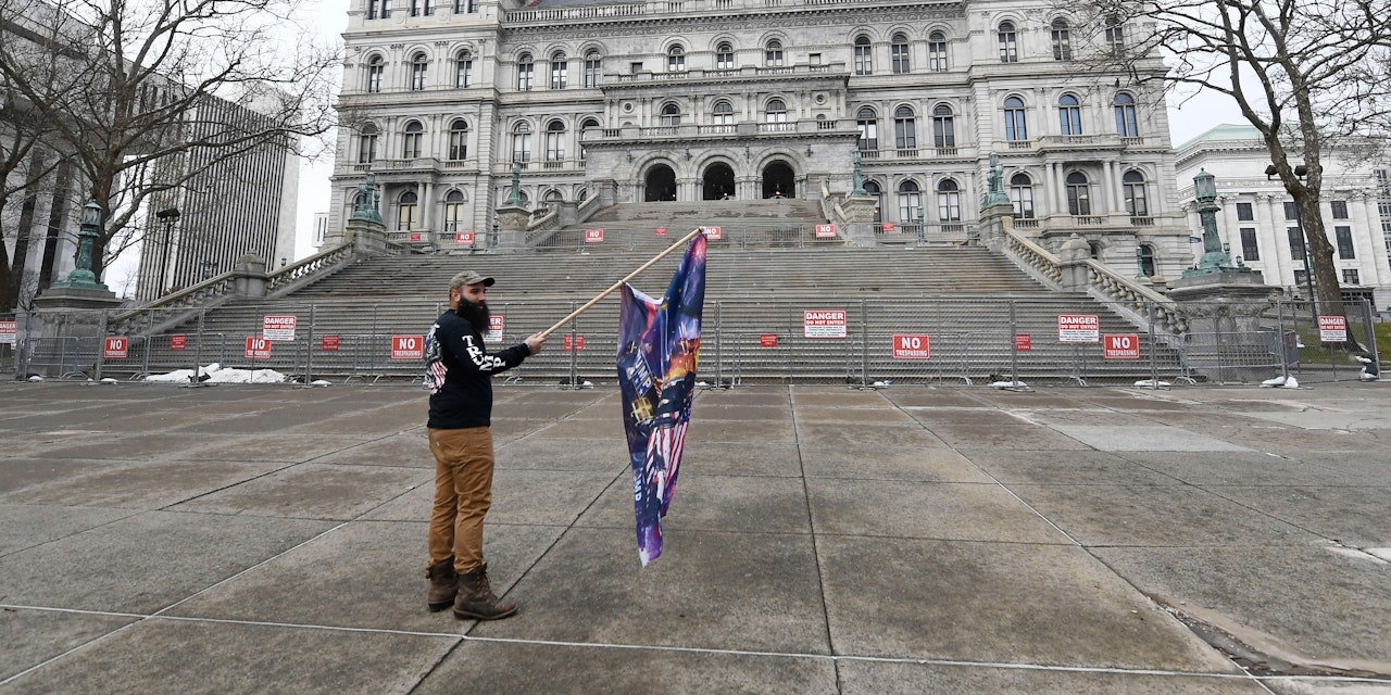 A single Trump fan was at the demo in New York – Welt