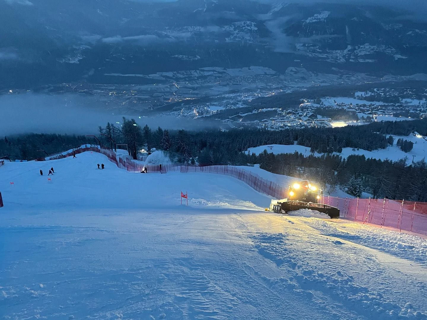 Schnee in Crans Montana