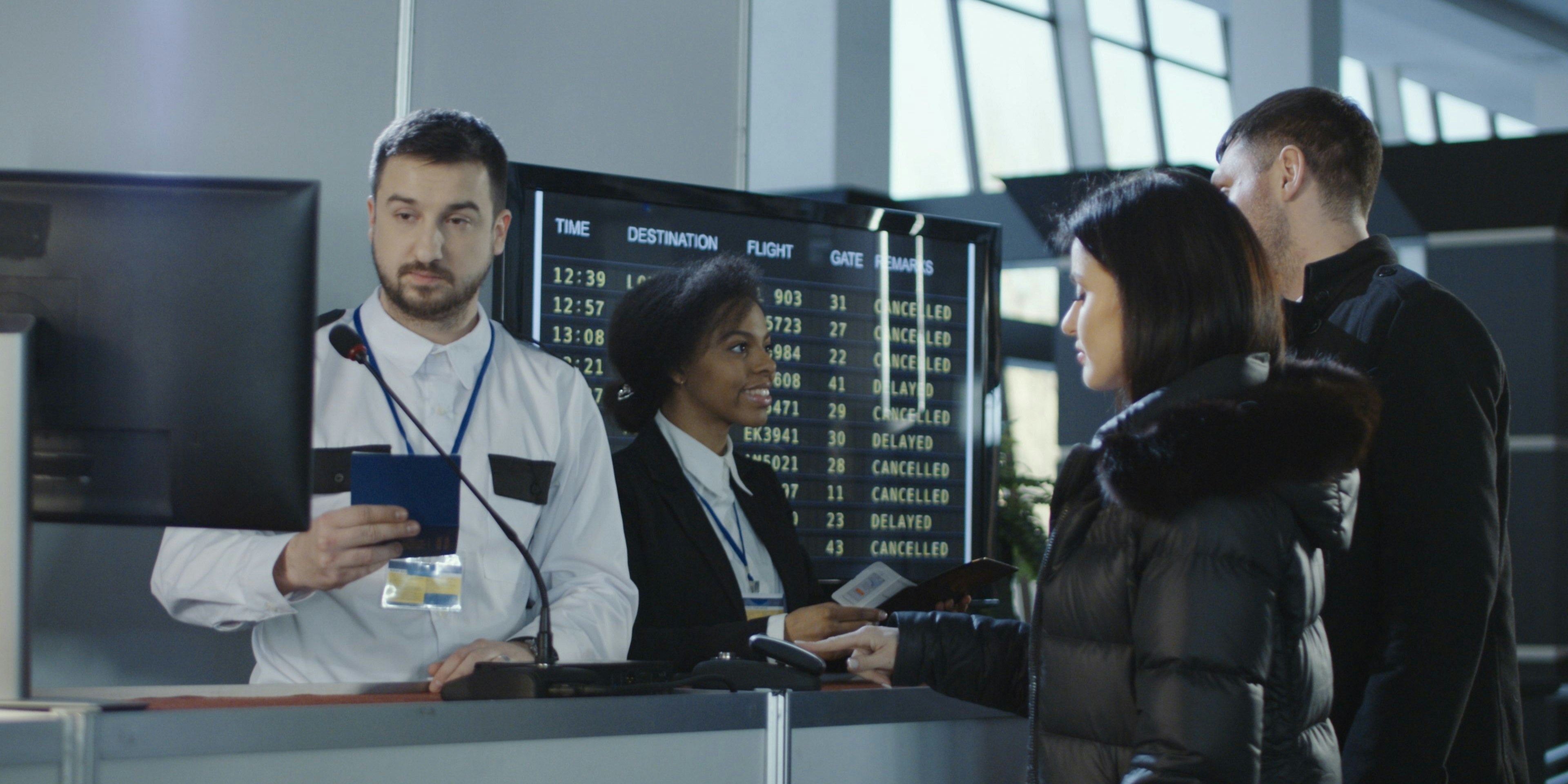 Reisepass, Flughafen, Passkontrolle