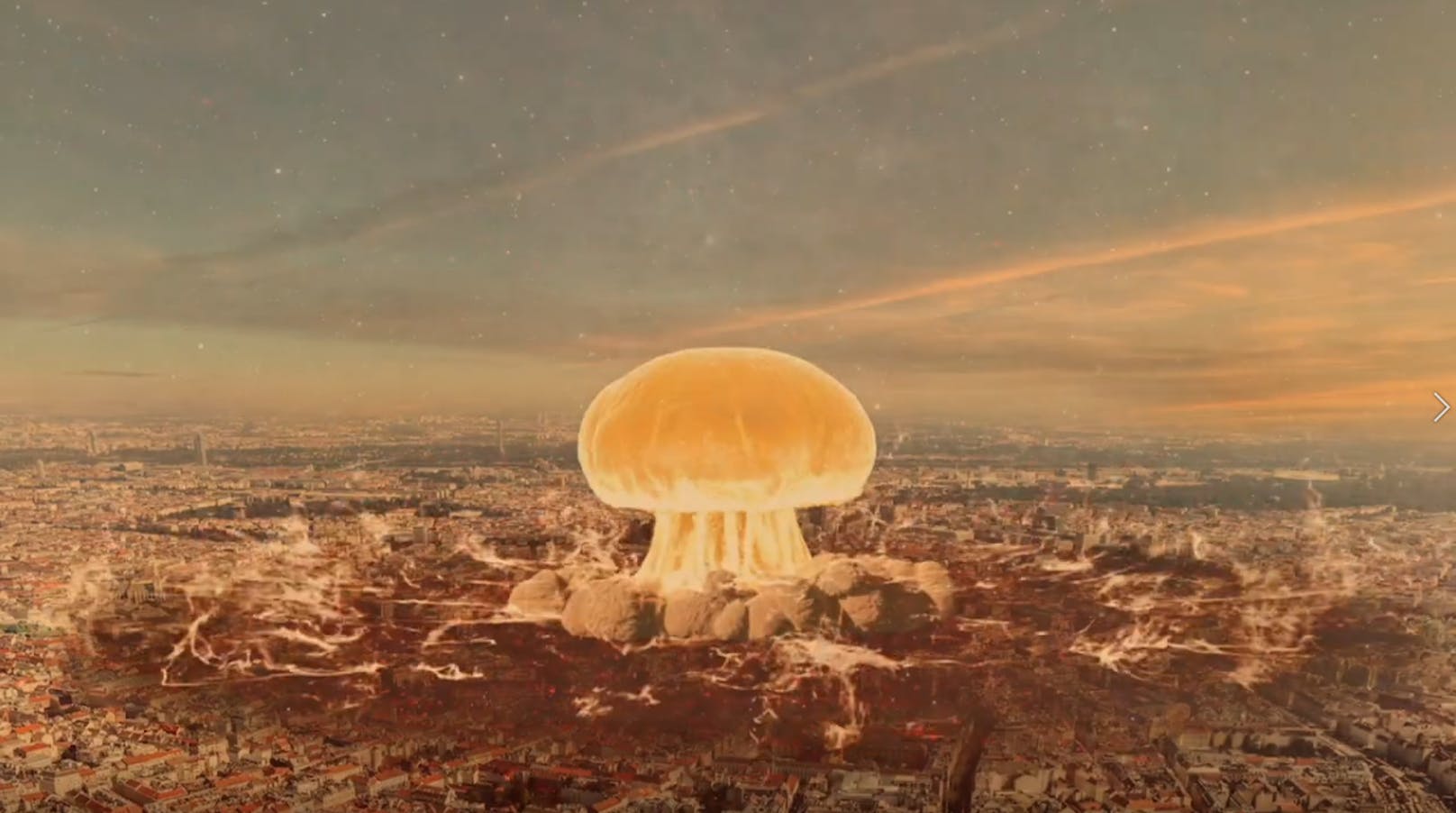 Mit einem dramatischen Video will das Außenministerium zeigen, was die Folgen eines Atombomben-Abwurfs über Wien wären.