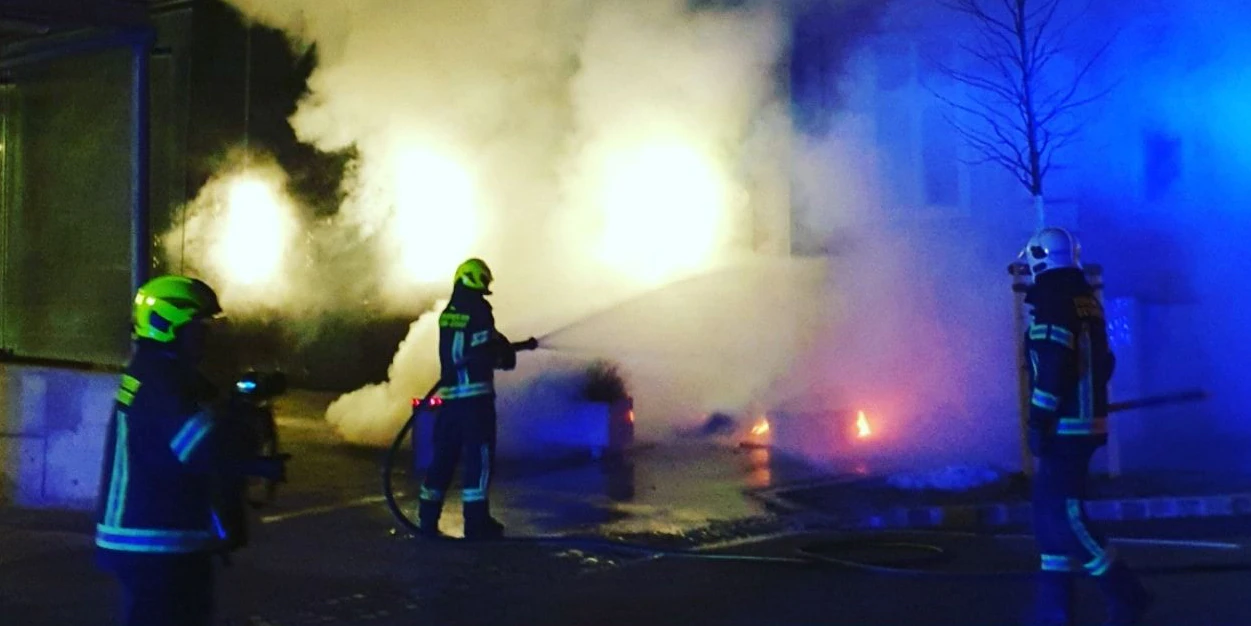 Die Feuerwehr Stadt Baden konnte den Brand rasch löschen.