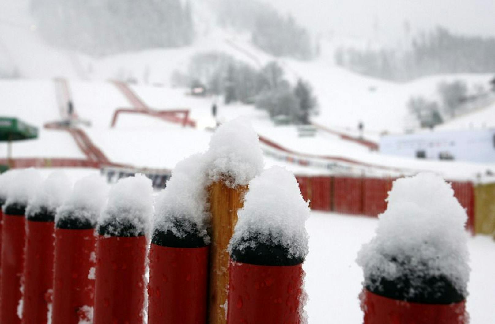 Schnee-Chaos in Kitzbühel
