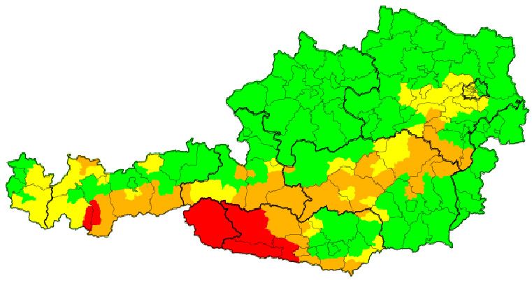Aktuelle Wetter-Warnung