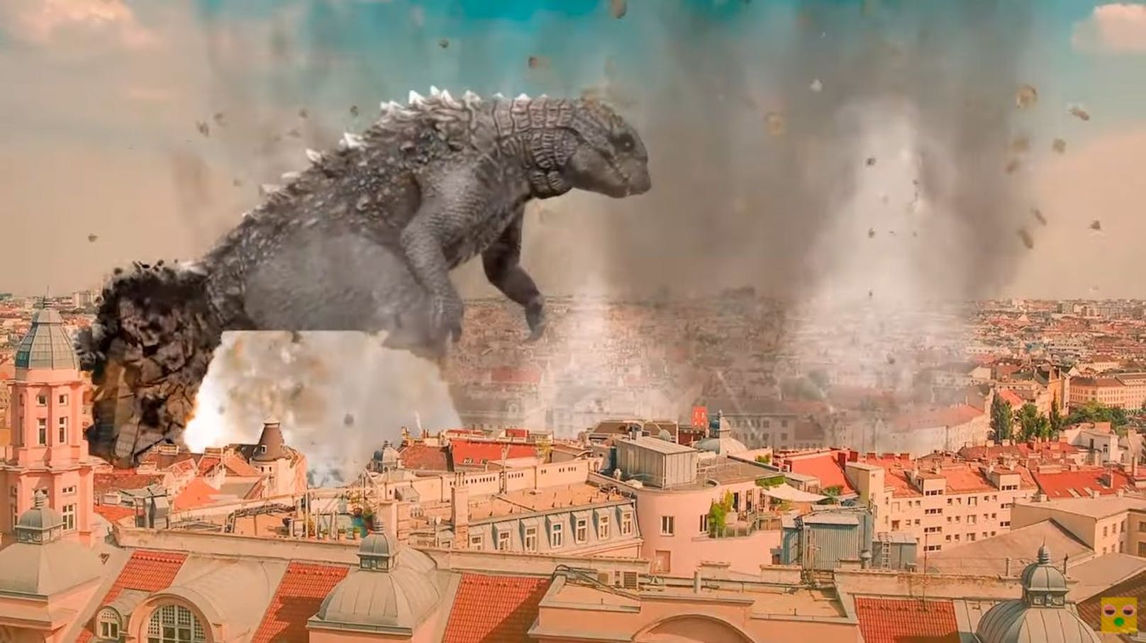 "Folgen eines Godzilla-Angriffs auf Wien", nennt sich die Persiflage auf das Atombomben-Video des Außenministeriums