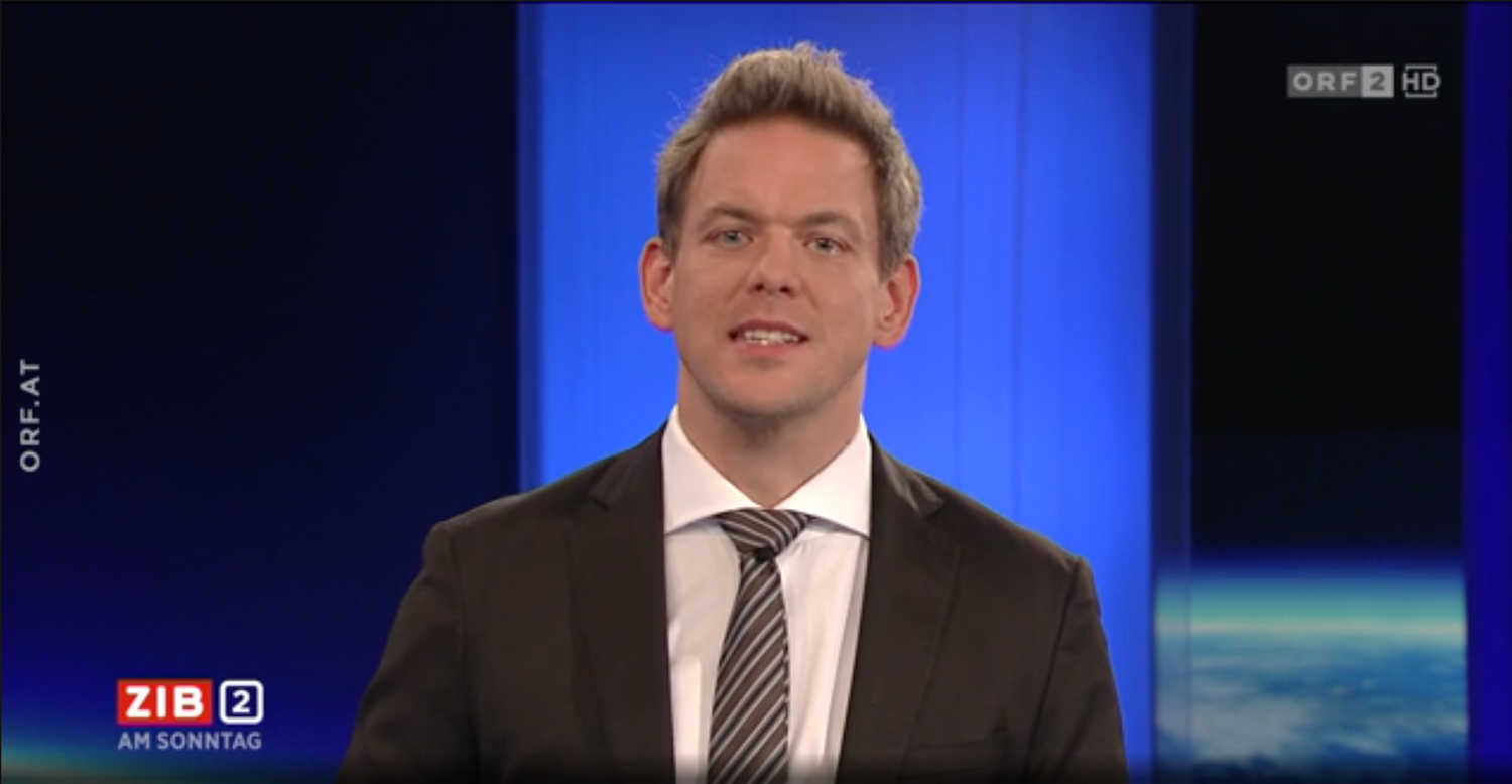 Martin Thür moderierte die ZiB 2 am Sonntag.