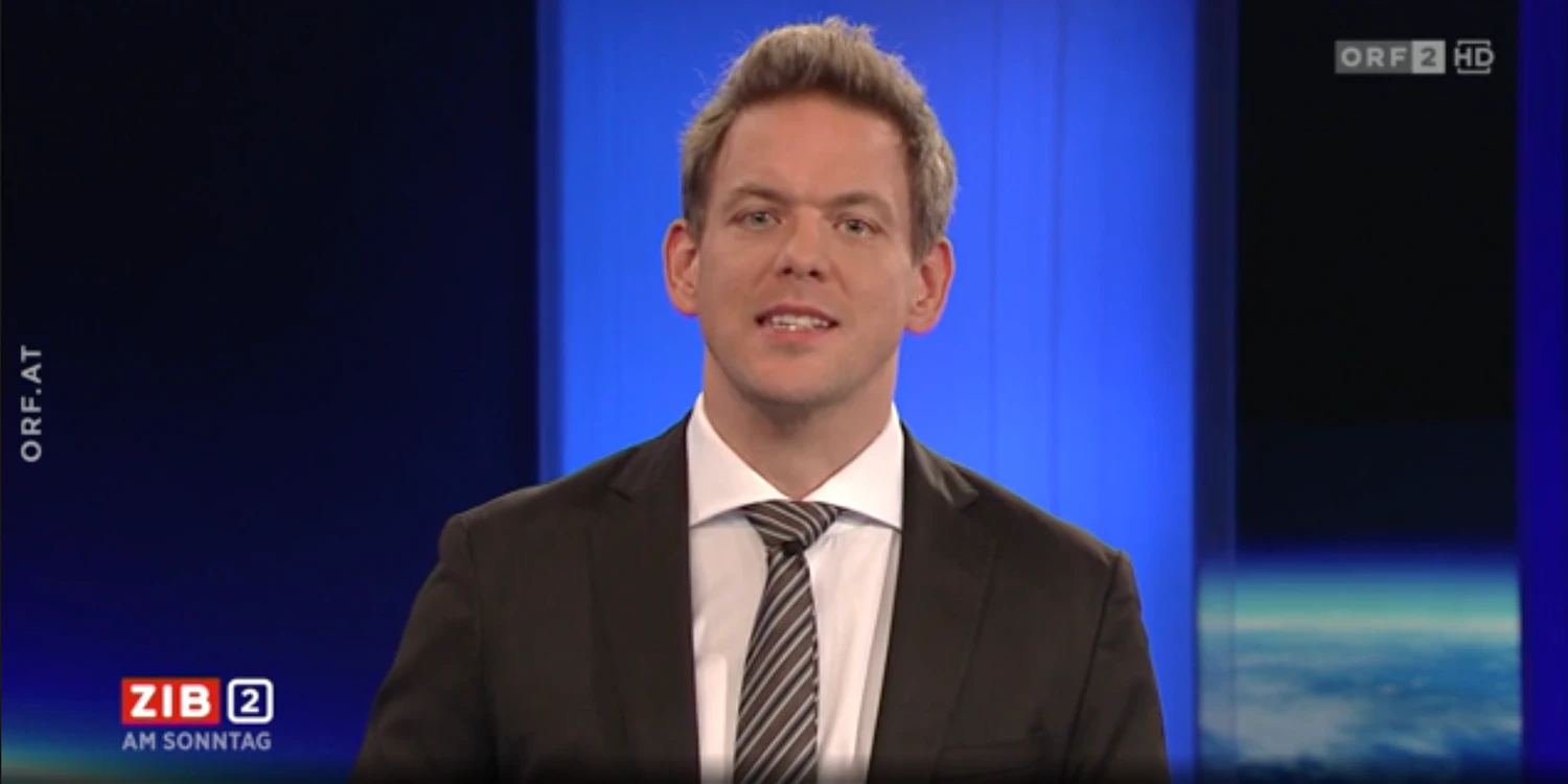 Martin Thür moderierte die ZiB 2 am Sonntag.