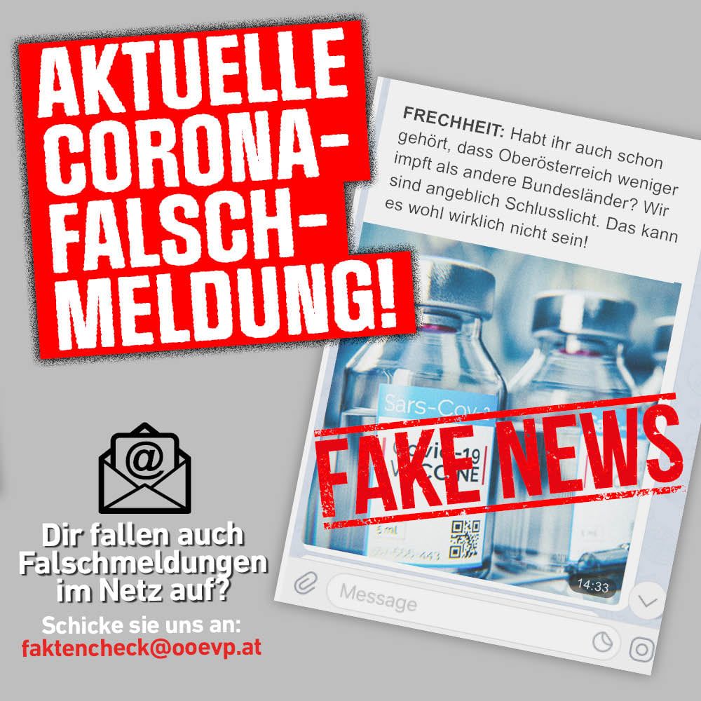 Die OÖVP geht mit einem eigenen Faktencheck gegen Fakenews zu Corona aus dem Netz vor.