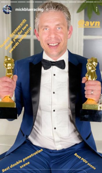 Mick Blue freut sich über zwei AVN-Awards
