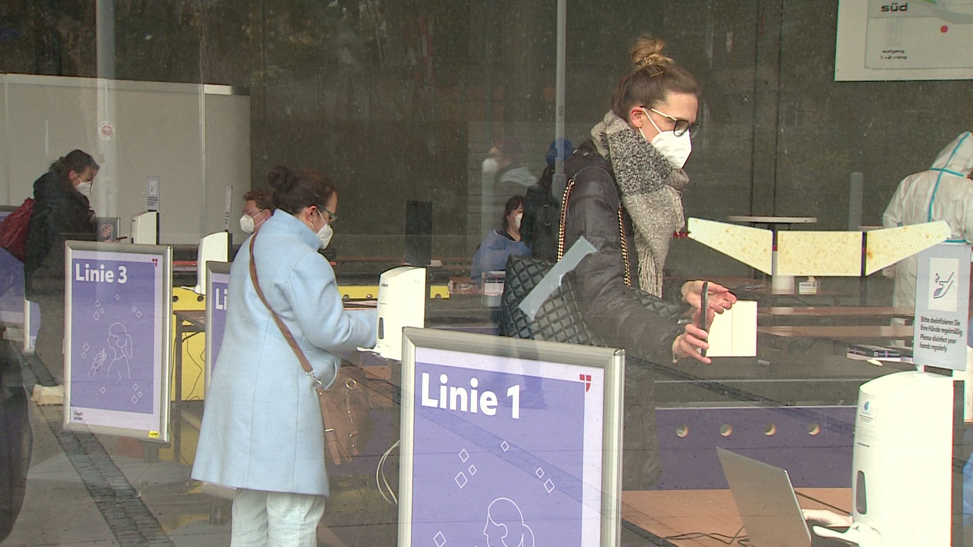 Bis zu 1.800 Menschen können ab sofort in der Wiener Stadthalle täglich getestet werden.