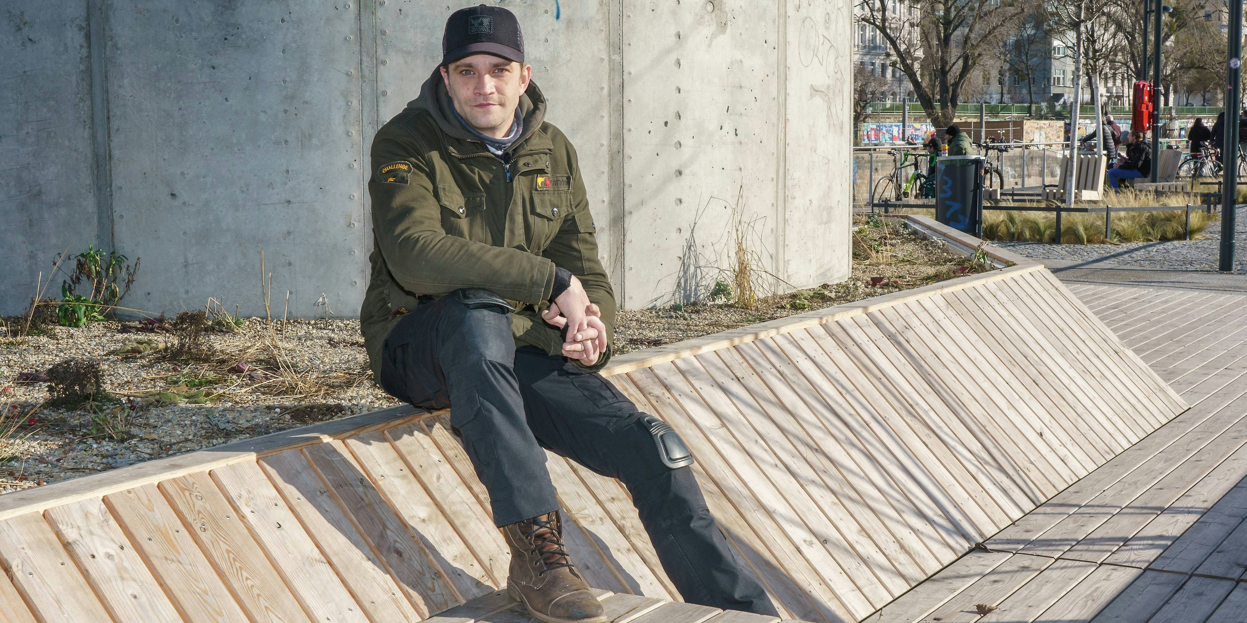 Michael Steinocher am Donaukanal.