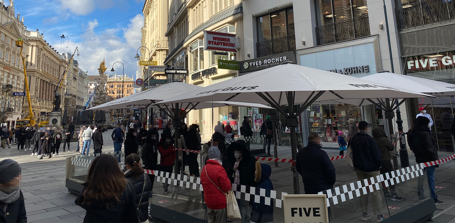 Das Personal des Restaurants sorgte für Ordnung