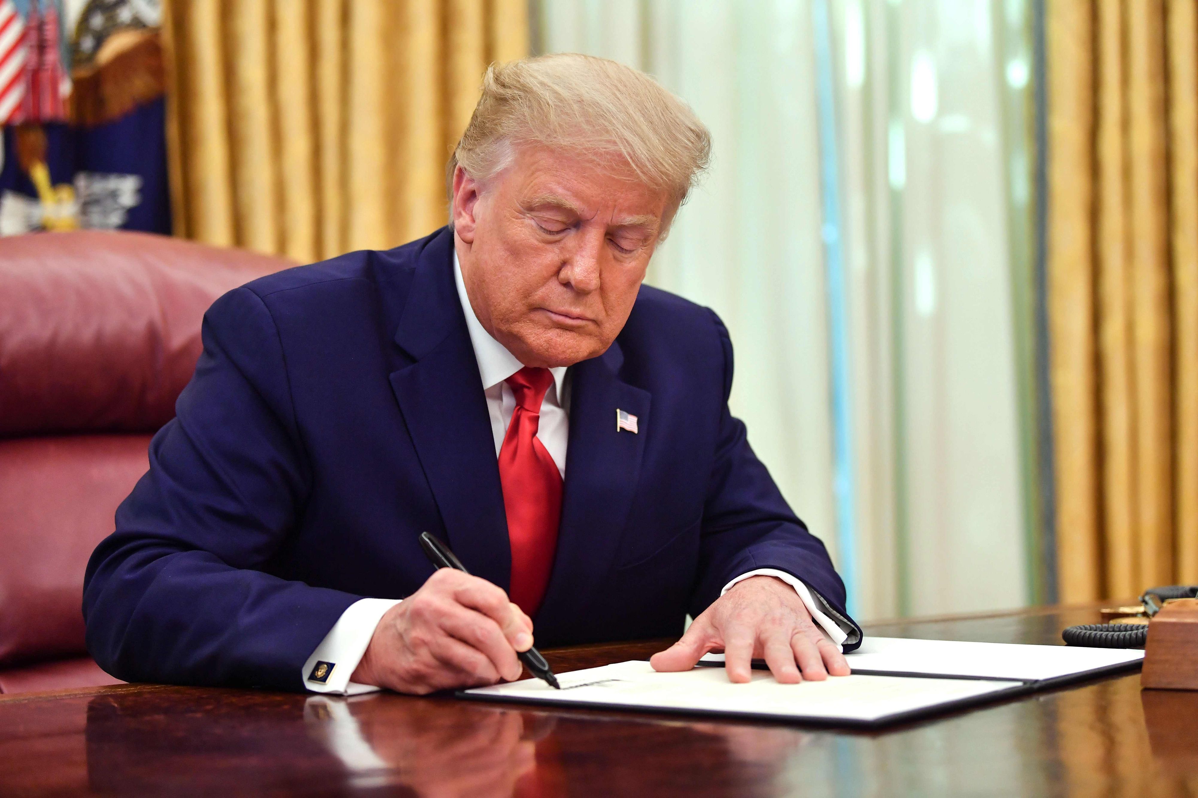 Donald Trump hinterließ Nachfolger Joe Biden einen Brief. Symbolbild. 