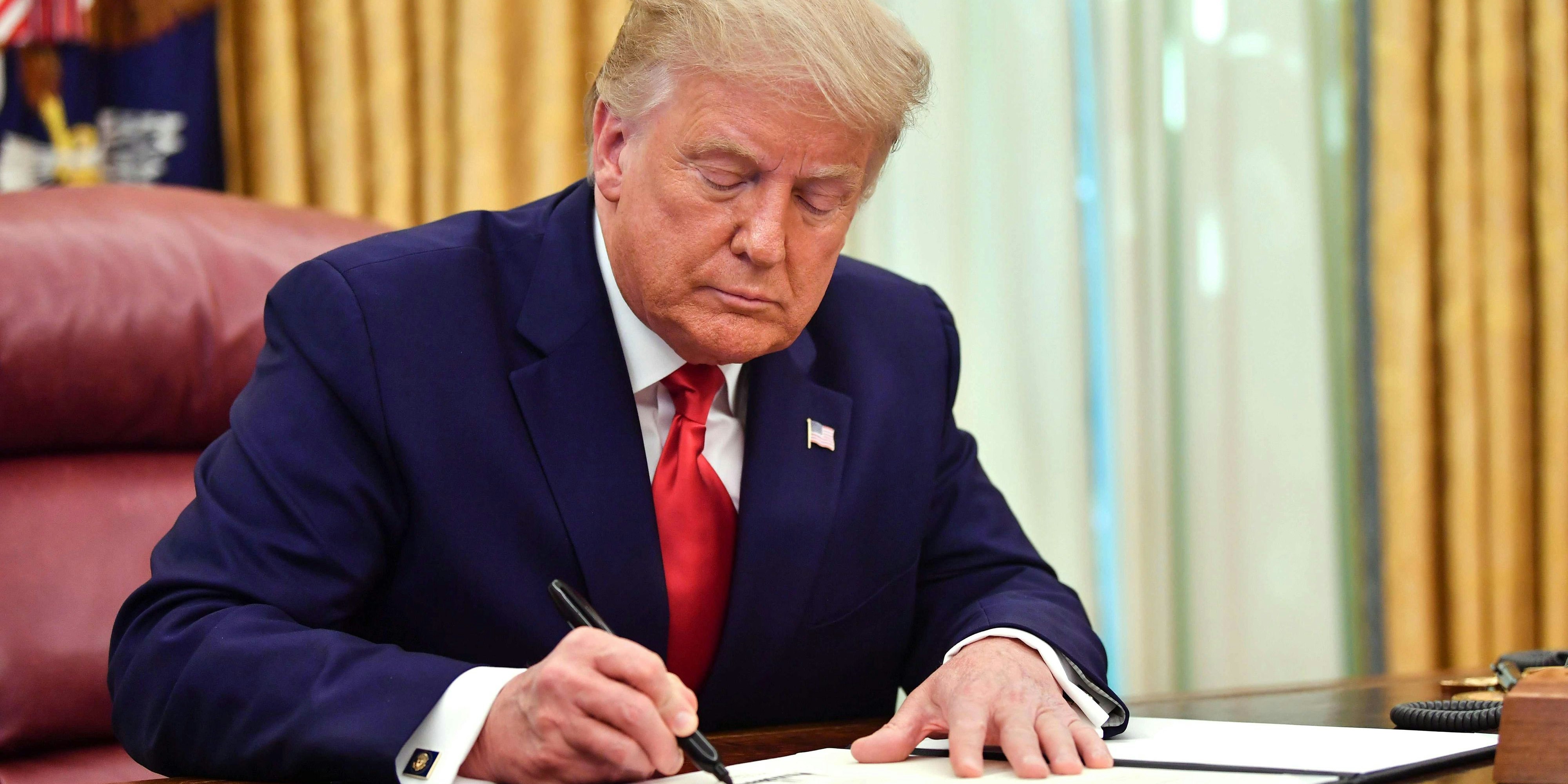 Donald Trump hinterließ Nachfolger Joe Biden einen Brief. Symbolbild. 