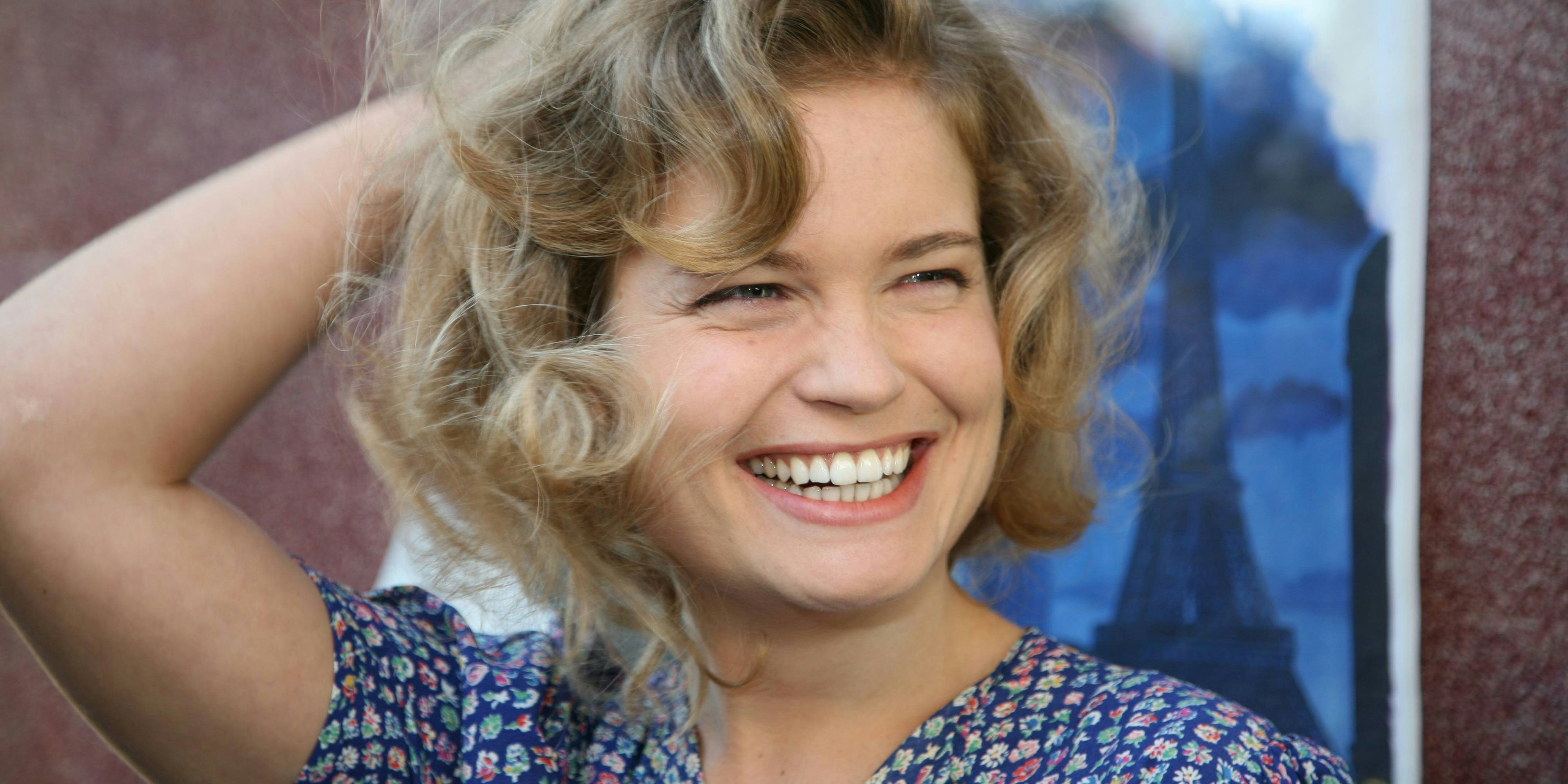 Sarah Biasini bei Filmdreharbeiten 2006