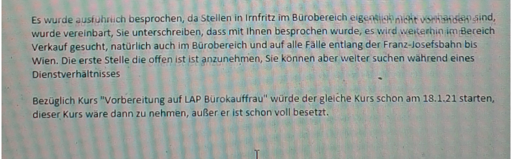 Der Vertrag zwischen AMS und Waldviertlerin