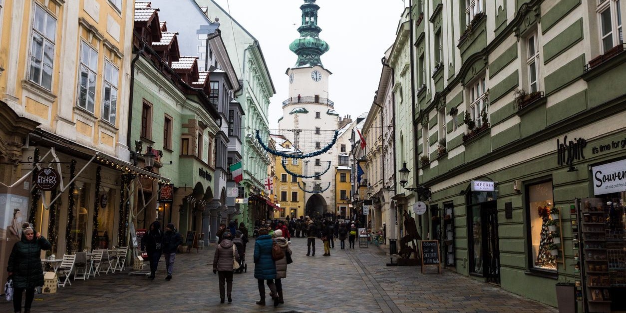 Bratislava, die Hauptstadt der Slowakei.