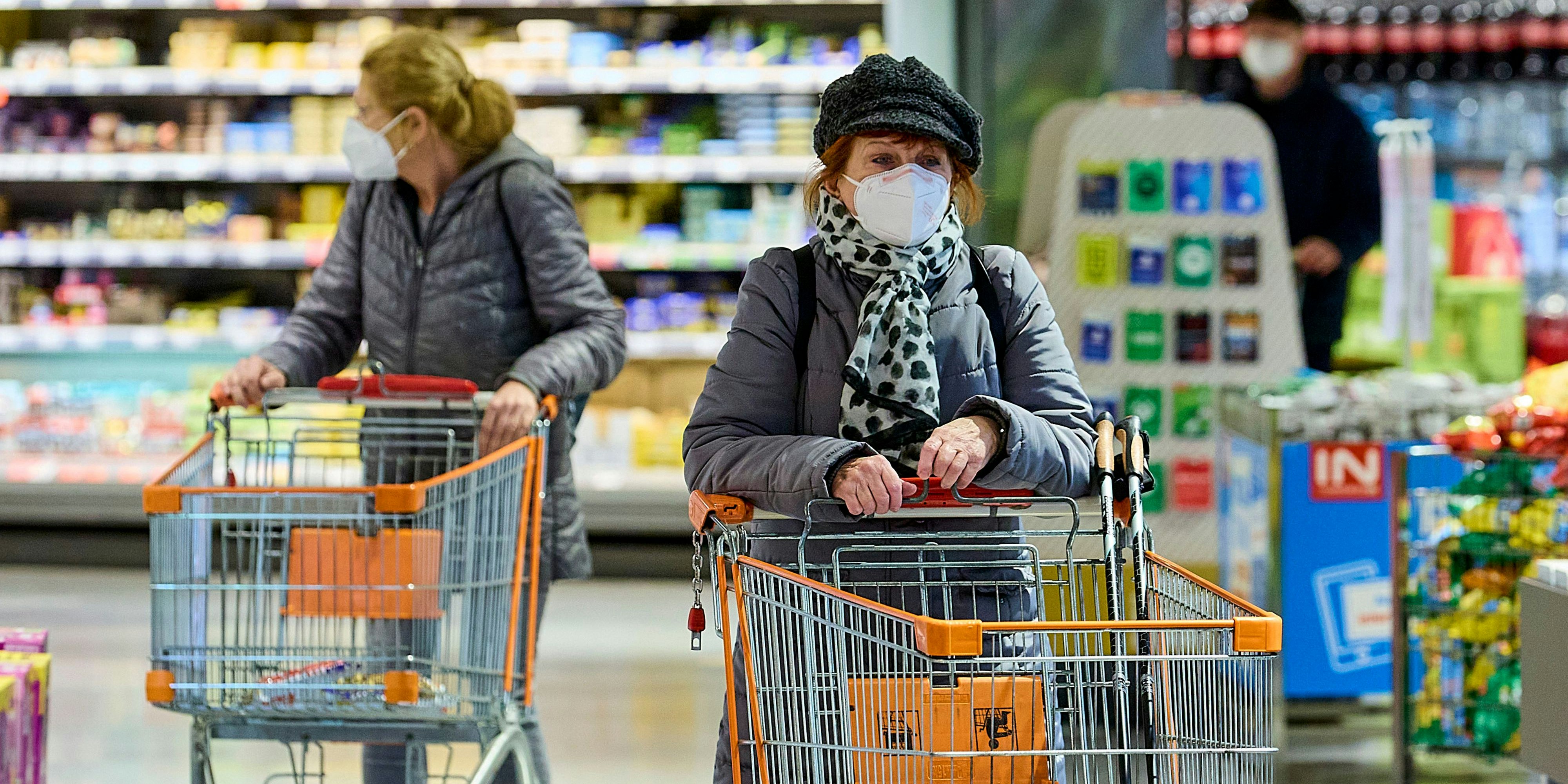 FFP2-;Masken sind seit 25. Jänner beim Einkaufen Pflicht.