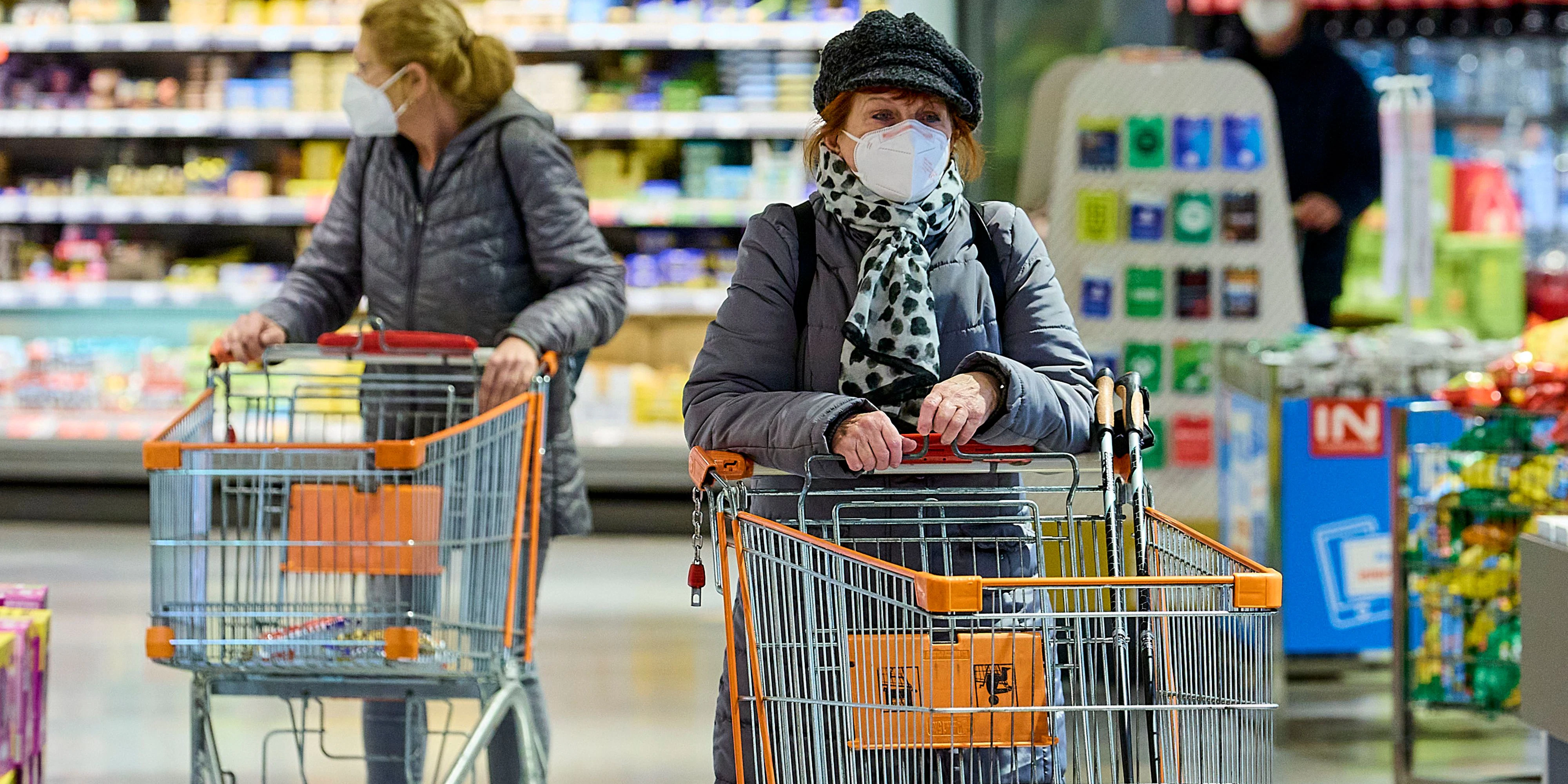 FFP2-;Masken sind seit 25. Jänner beim Einkaufen Pflicht.