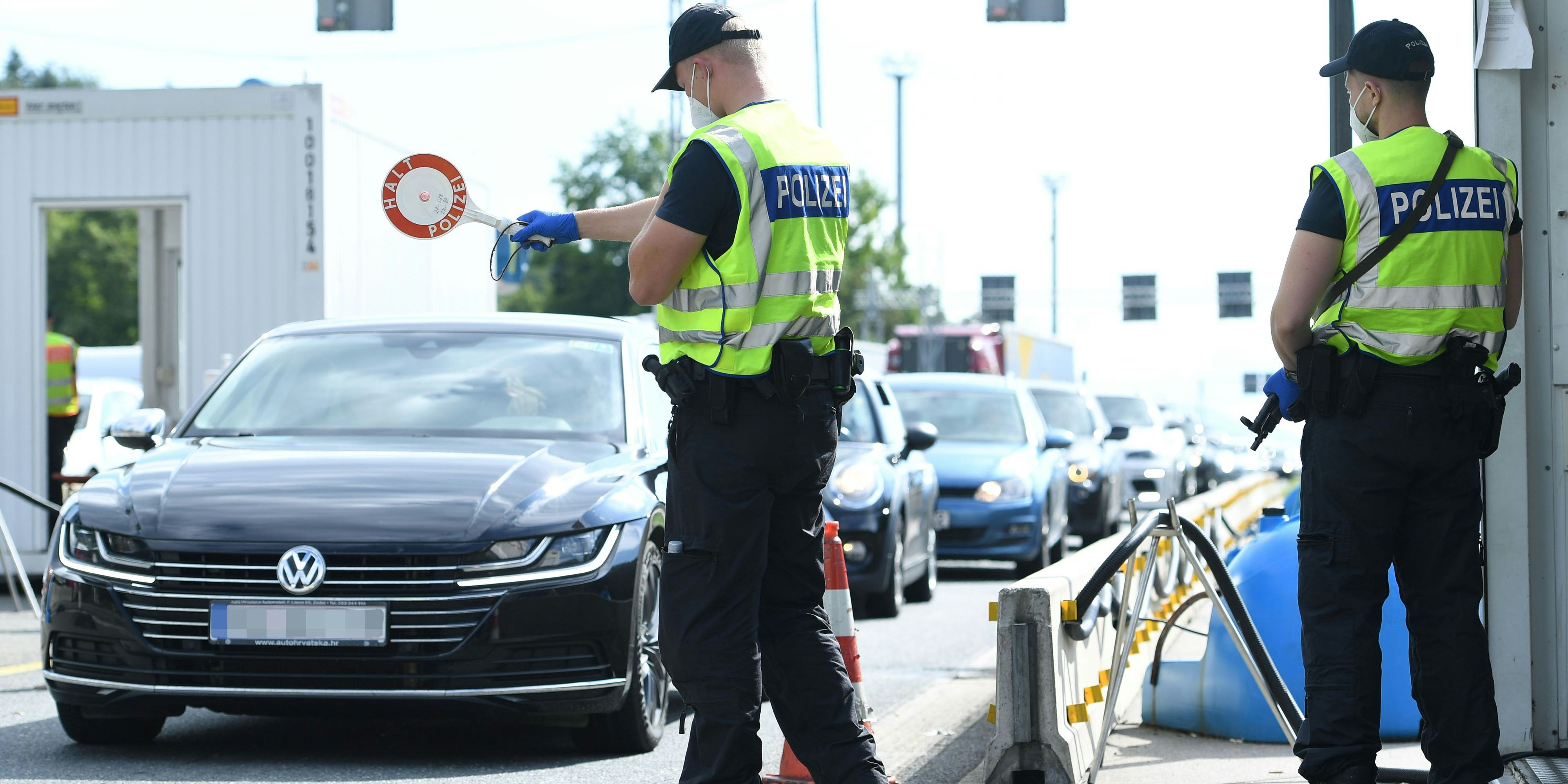 Grenzkontrollen an der österreichisch-deutschen Grenze am Walserberg (Archivfoto)