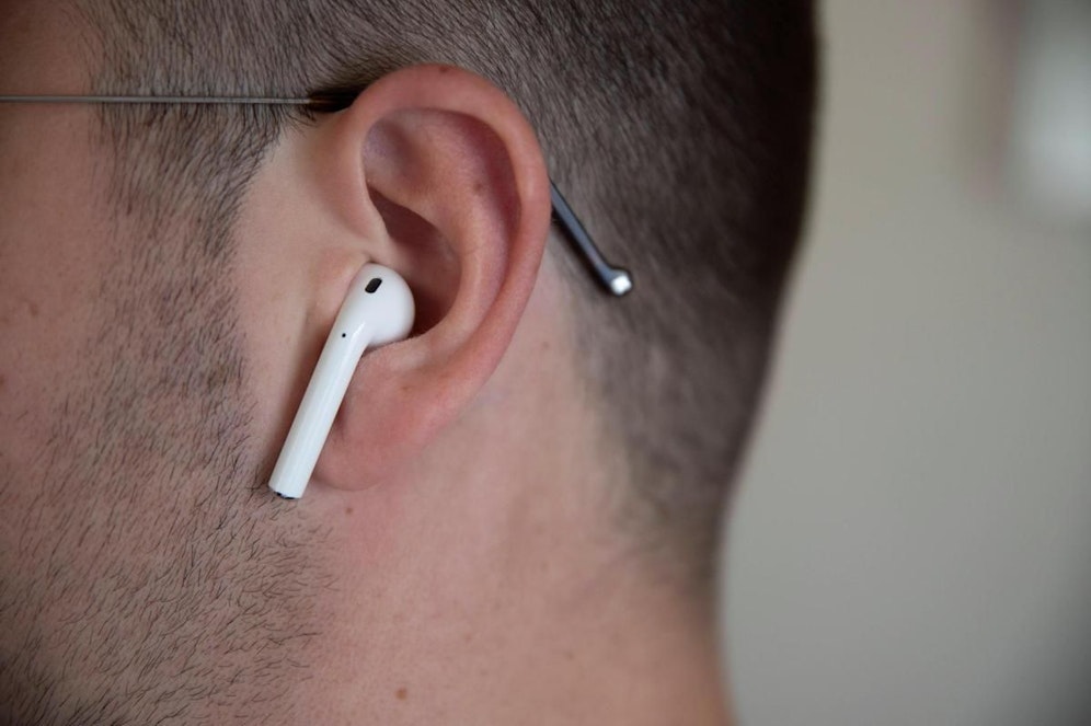 Dann kann man mit den verbundenen Airpods …