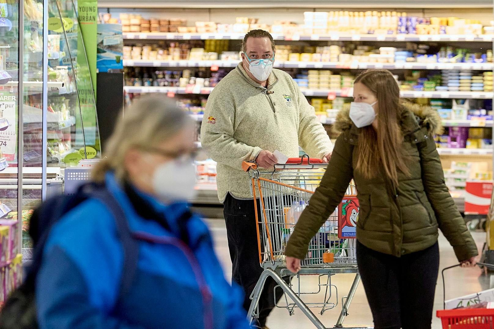 Seit 25. Jänner 2021 gilt FFP-Maskenpflicht in Öffis und Supermärkten