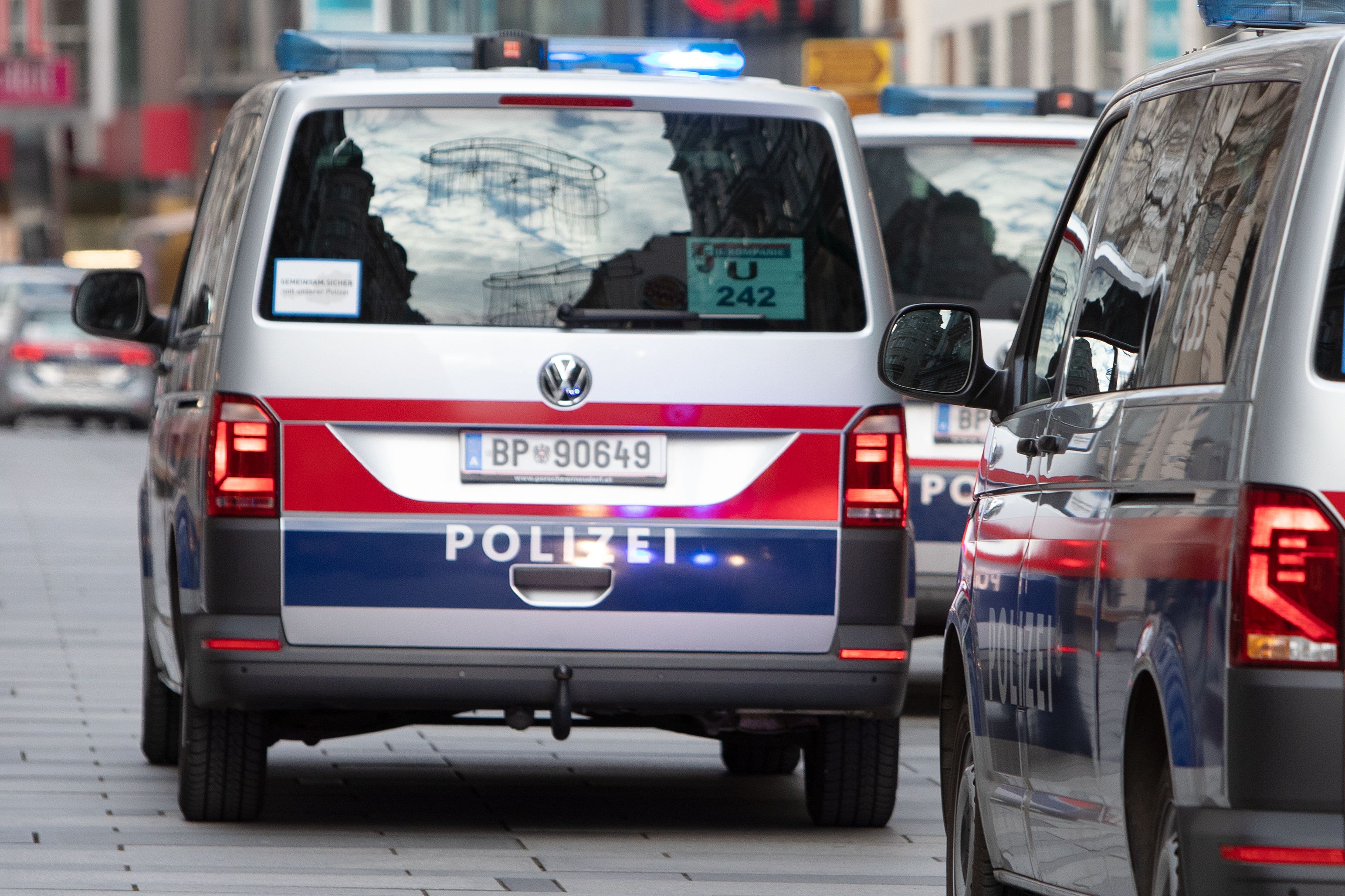 Einsatzwägen der Wiener Polizei. Symbolbild