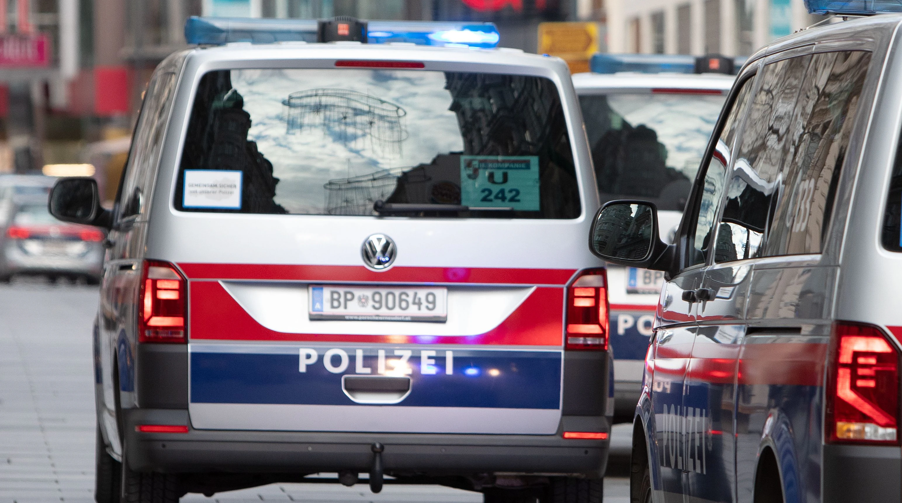 Einsatzwägen der Wiener Polizei. Symbolbild