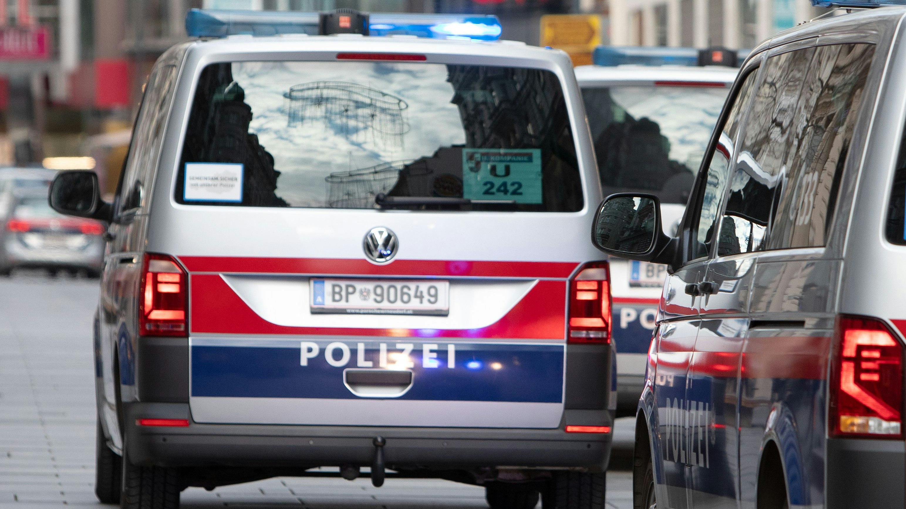 Einsatzwägen der Wiener Polizei. Symbolbild
