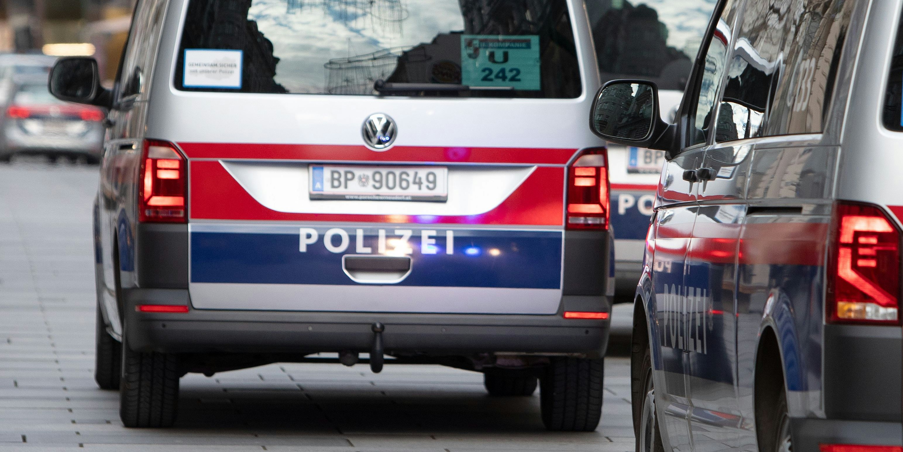 Einsatzwägen der Wiener Polizei. Symbolbild