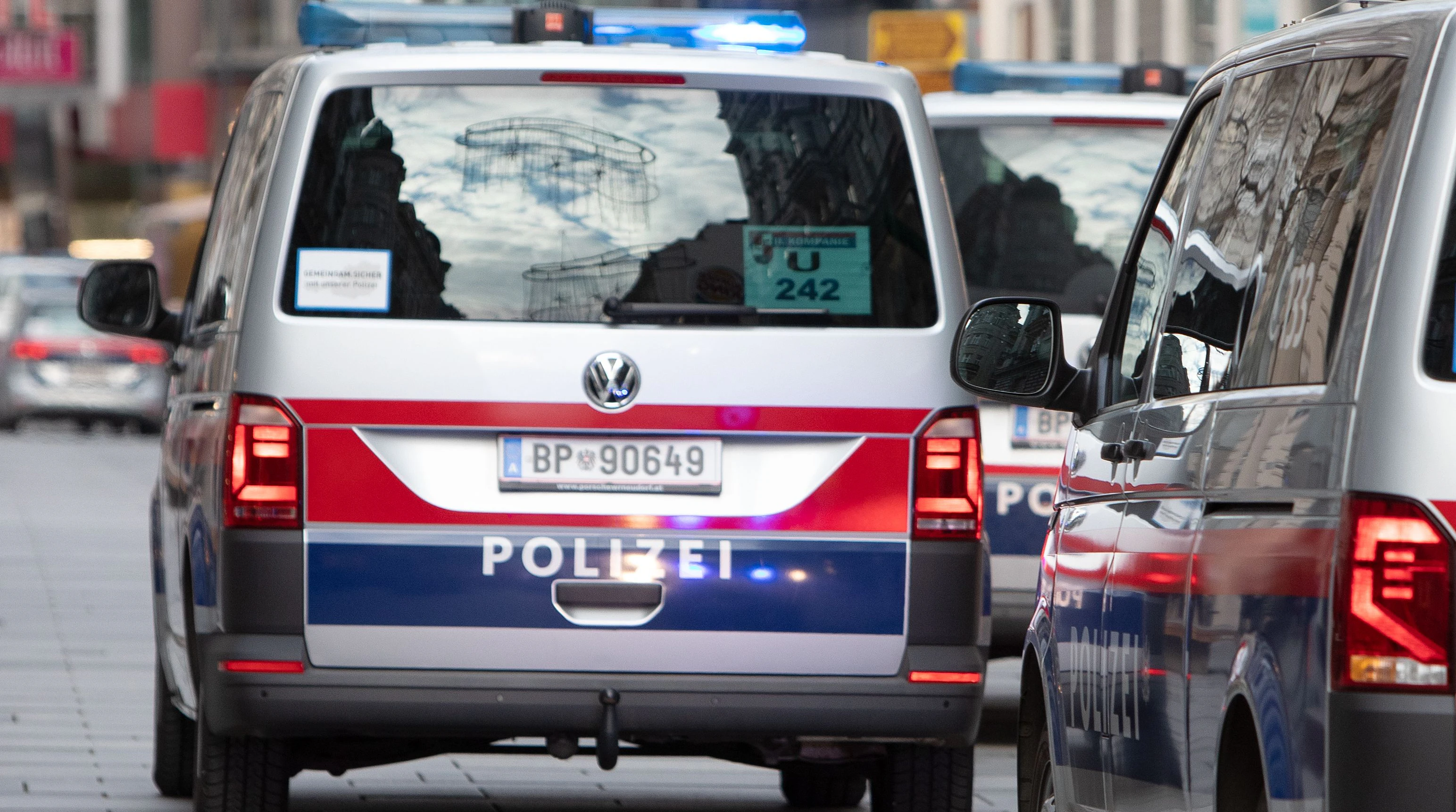 Einsatzwägen der Wiener Polizei. Symbolbild