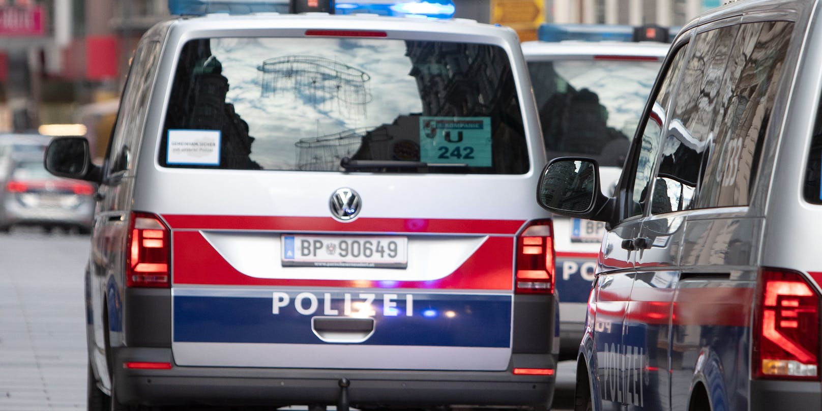 Einsatzwägen der Wiener Polizei. Symbolbild