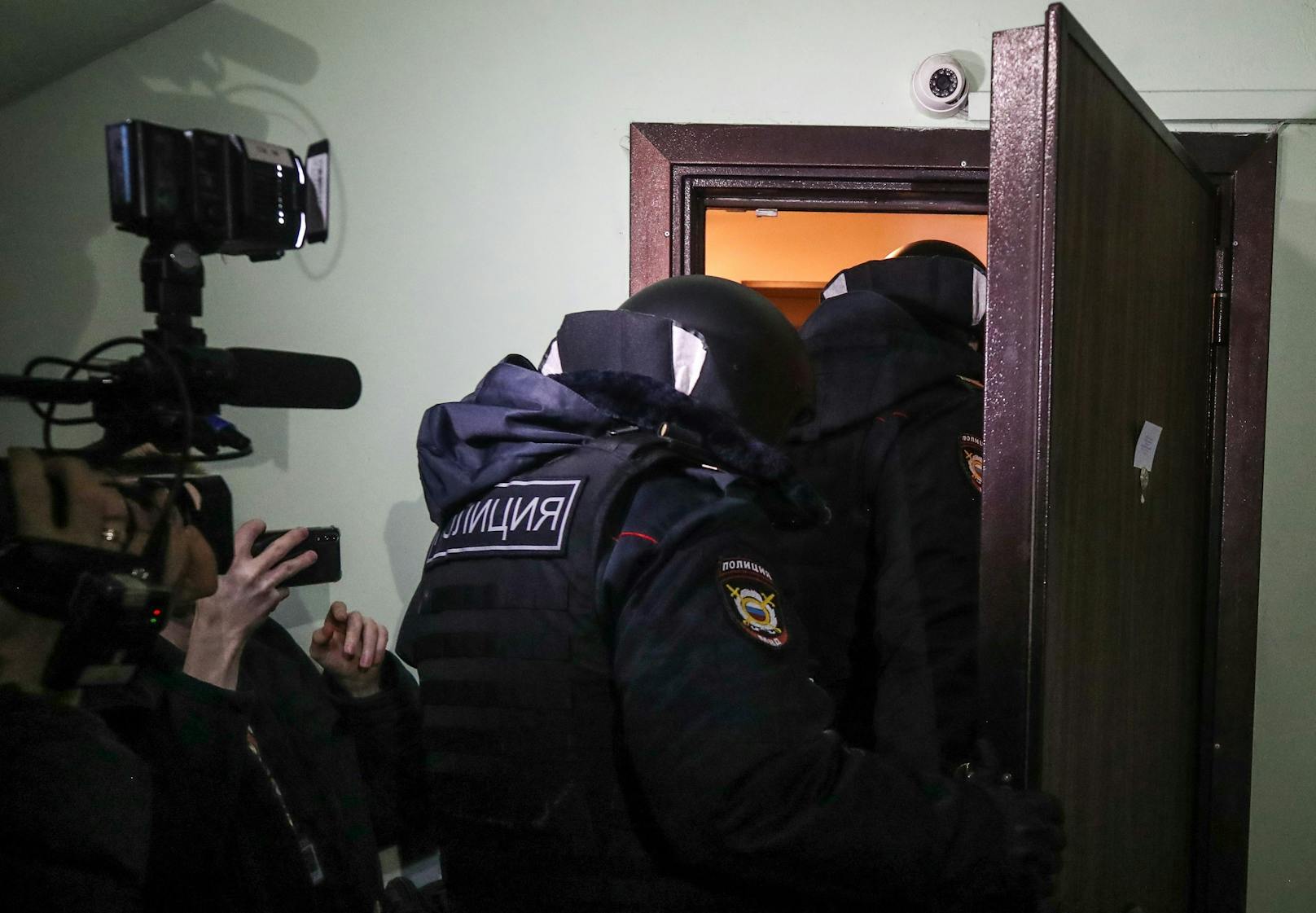 Auch eine von Alexei Nawalnys Frau Yulia bewohnte Wohnung wurde durchsucht.