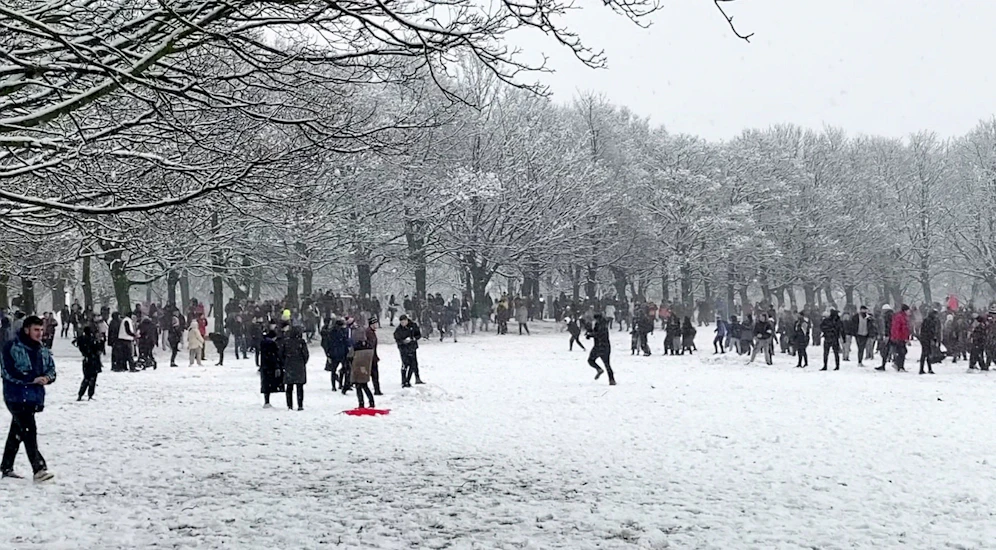 Schneeballschlacht Leeds