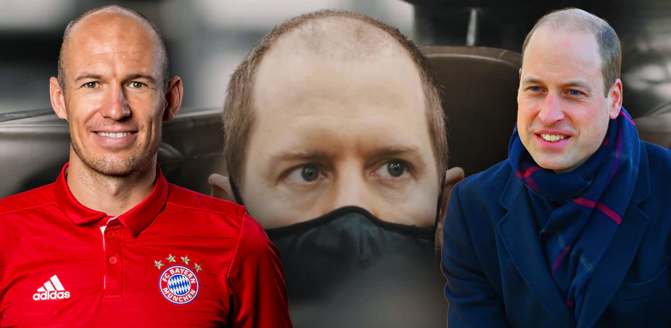 Arjen Robben, Sebastian Vettel und Prince William