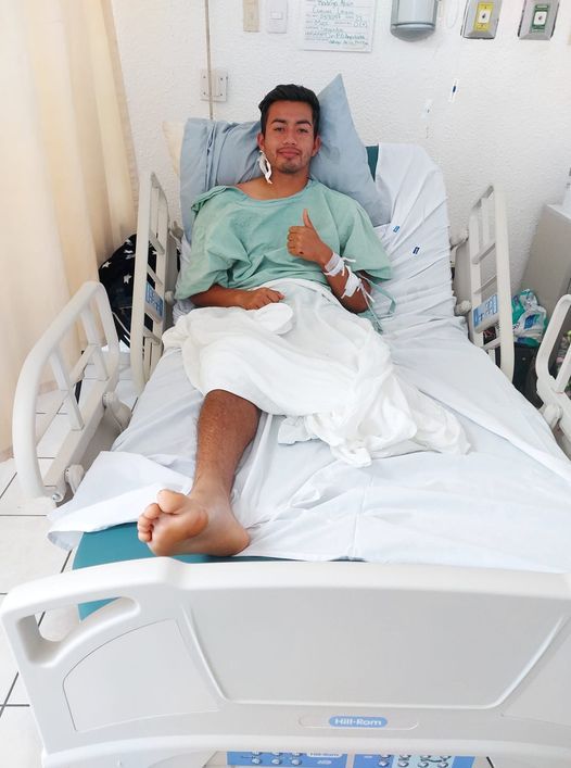 Alain Cuevas schickt Grüße aus dem Krankenbett.