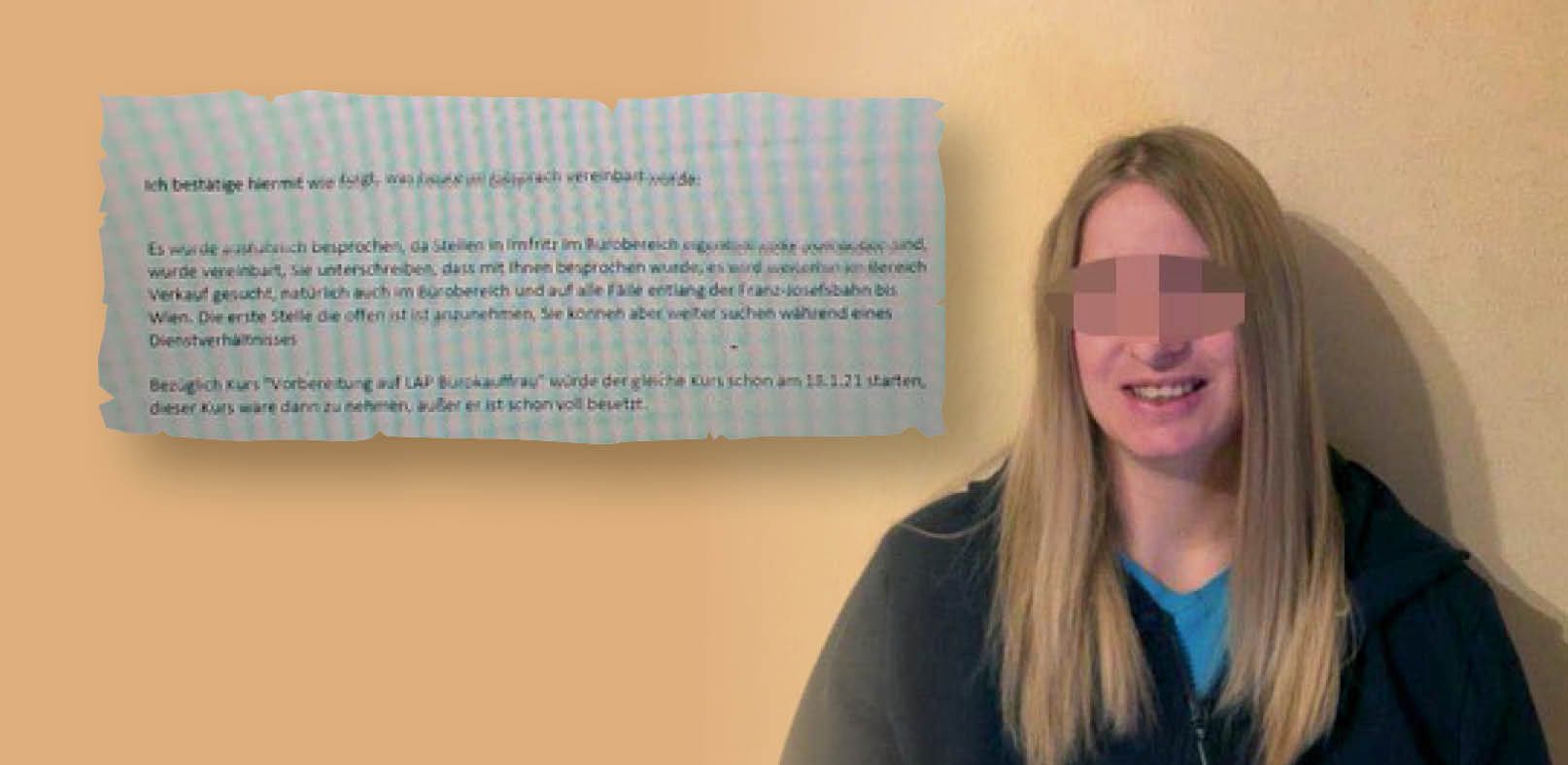 Die AMS-Vereinbarung der Betroffenen