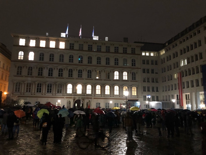 Abschlusskundgebung am Minoritenplatz