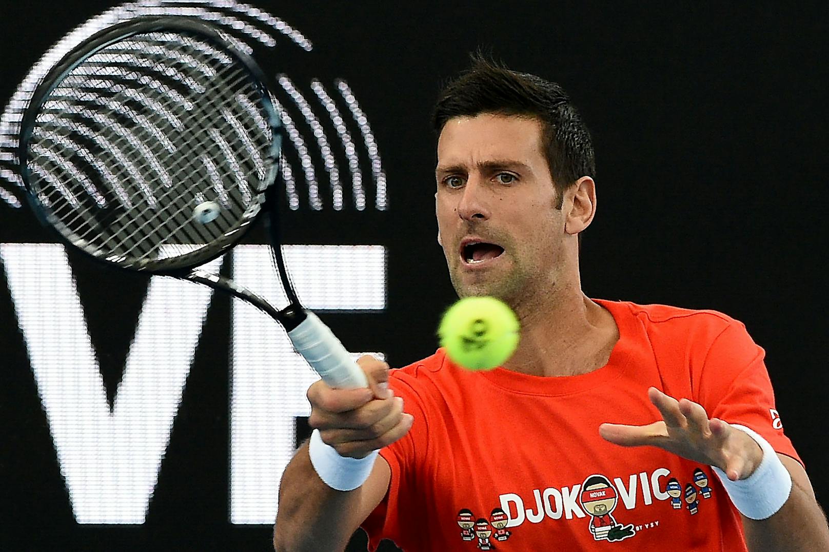 Novak Djokovic bestritt nur den zweiten Satz. 