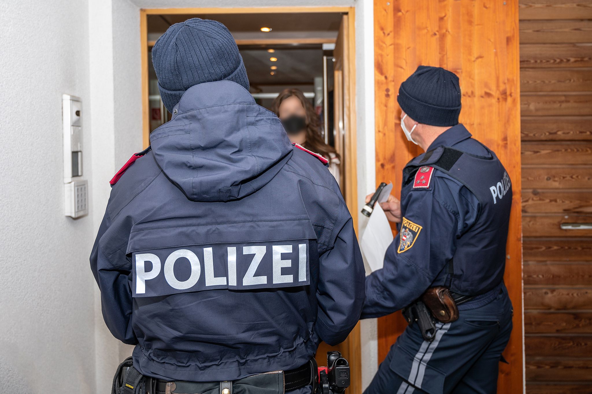 Polizeikontrolle in St. Anton