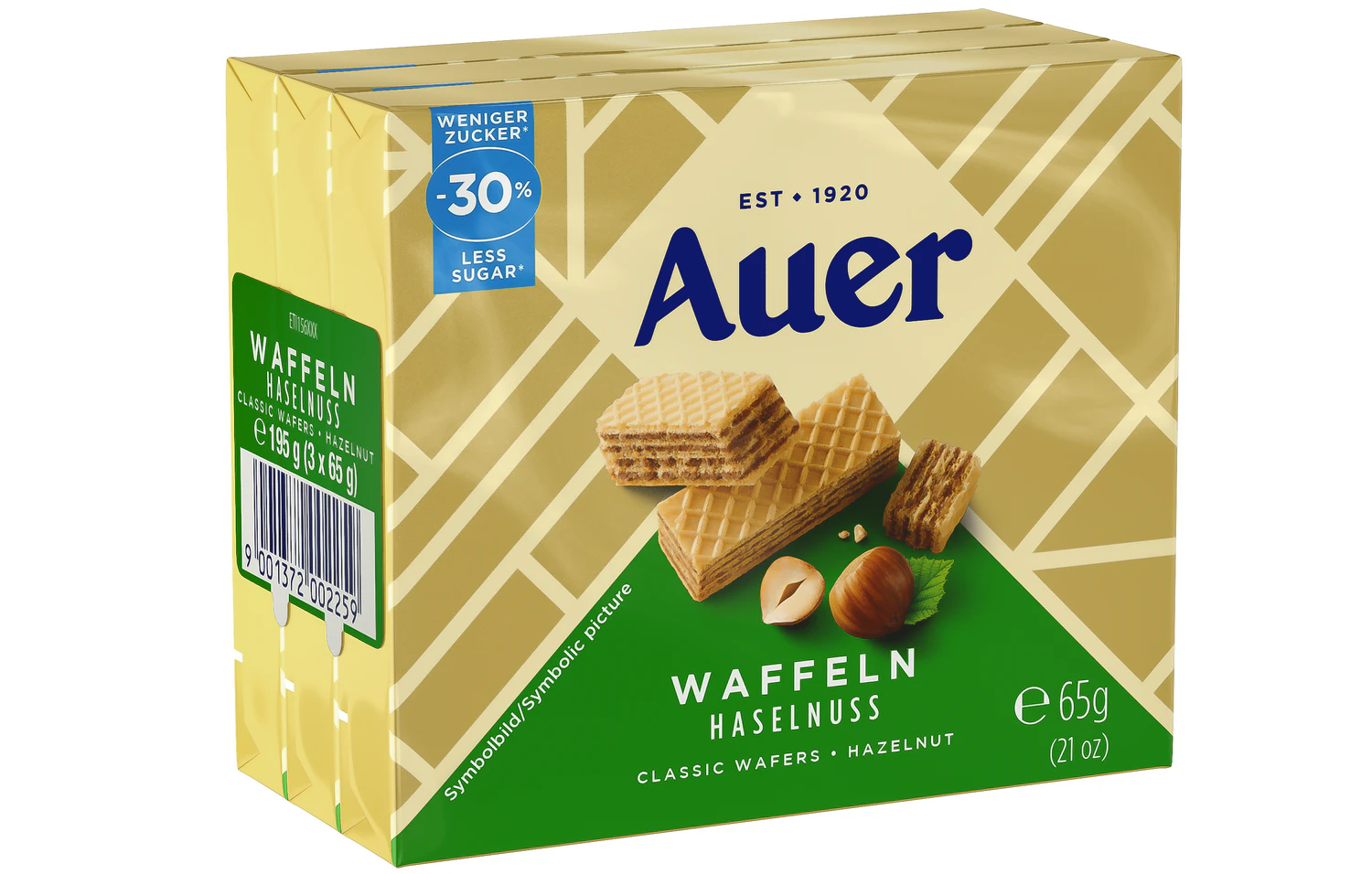 AUER-Waffeln mit Haselnusscremefüllung
