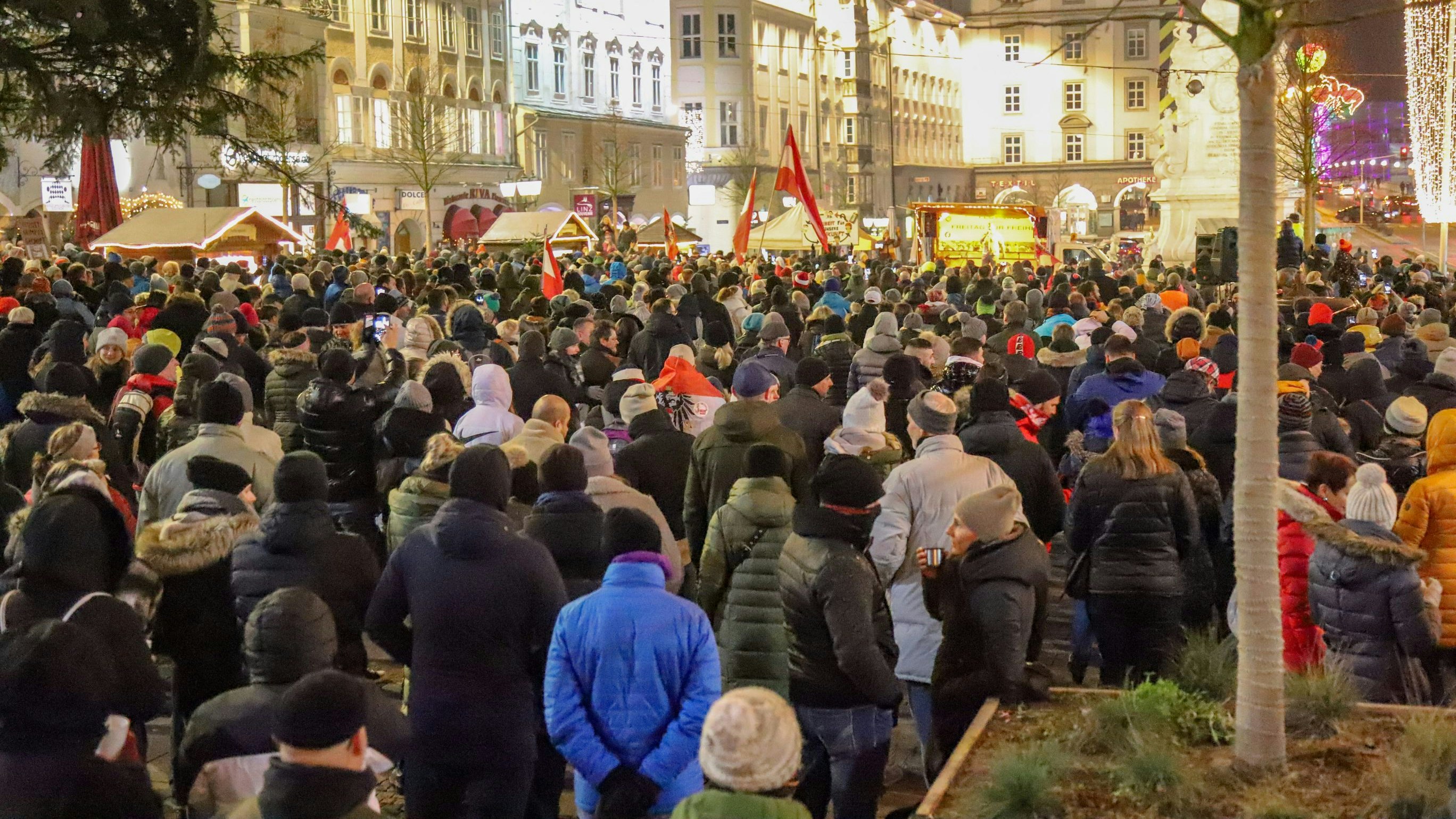 Rund 1.000 Teilnehmer kamen zu der Demo in Linz, der Großteil aus anderen Bundesländern.