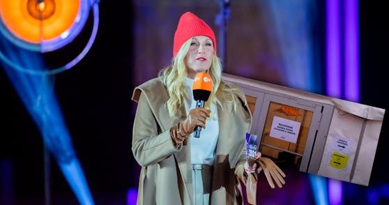 Andrea Kiewel bei der Silvestershow im ZDF