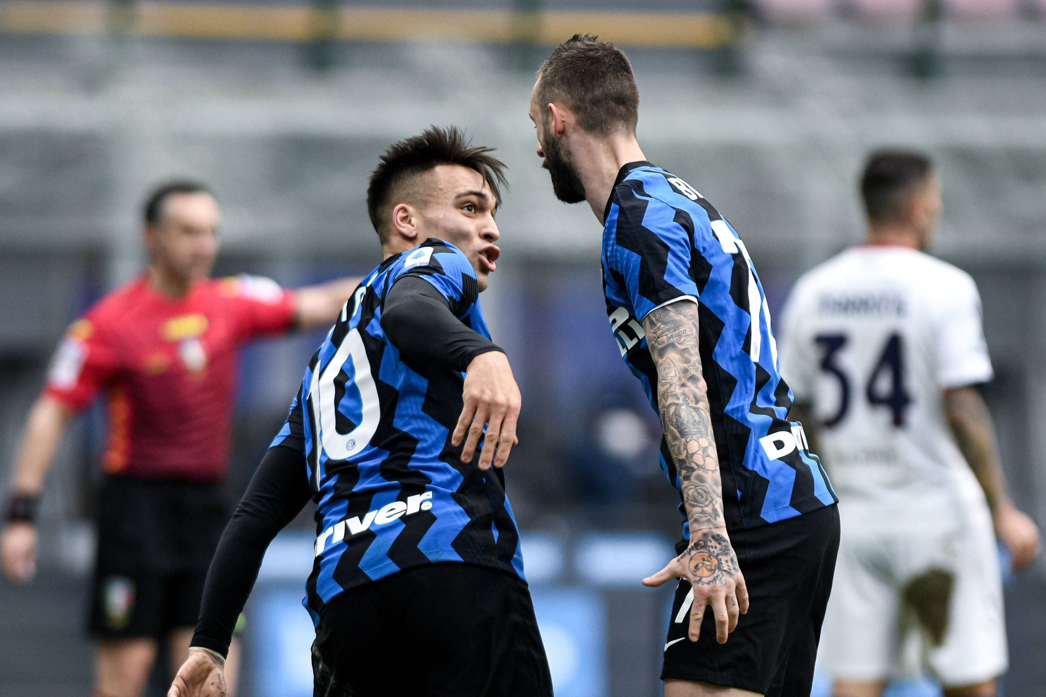 Lautaro Martinez lässt Inter über einen Kantersieg jubeln.