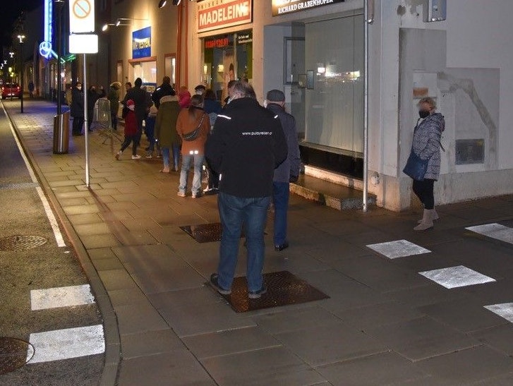 Viele nutzten die Möglichkeit der gratis Testung.