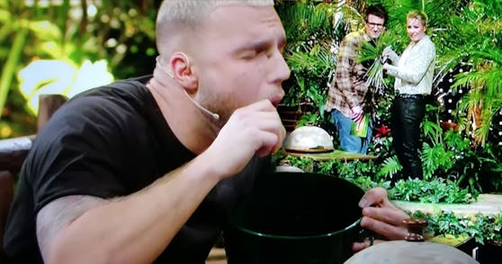 Filip konnte das Dschungel-Mahl nicht verspeisen.