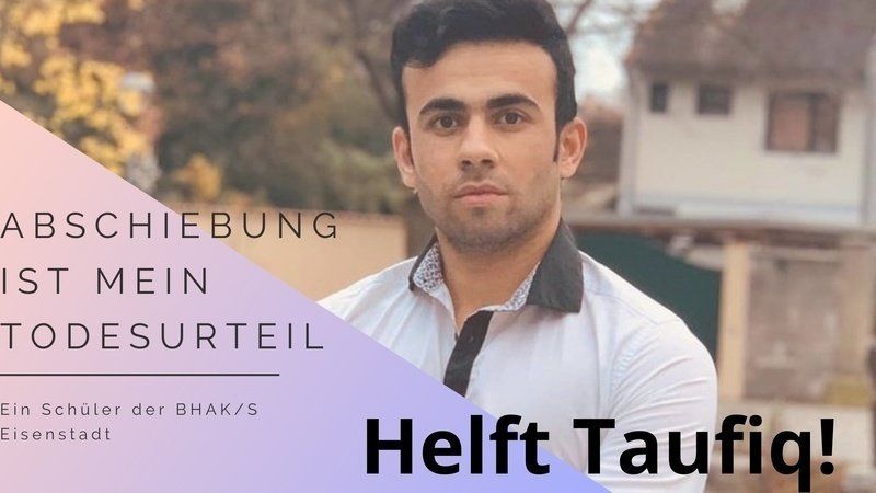 Mitschüler setzen sich für den Verbleib von Taufiq (17) ein.