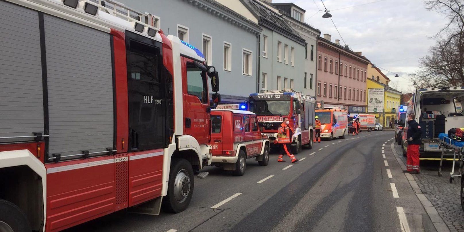 Feuerwehreinsatz in Wien-Liesing