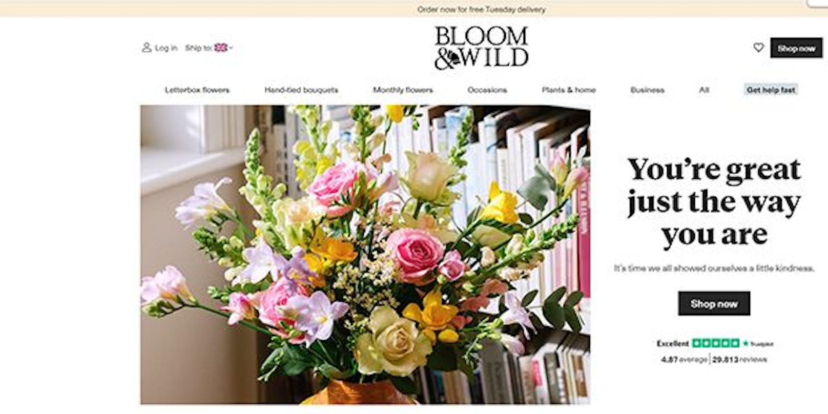 Bloom & Wild: Online Blumen bestellen.