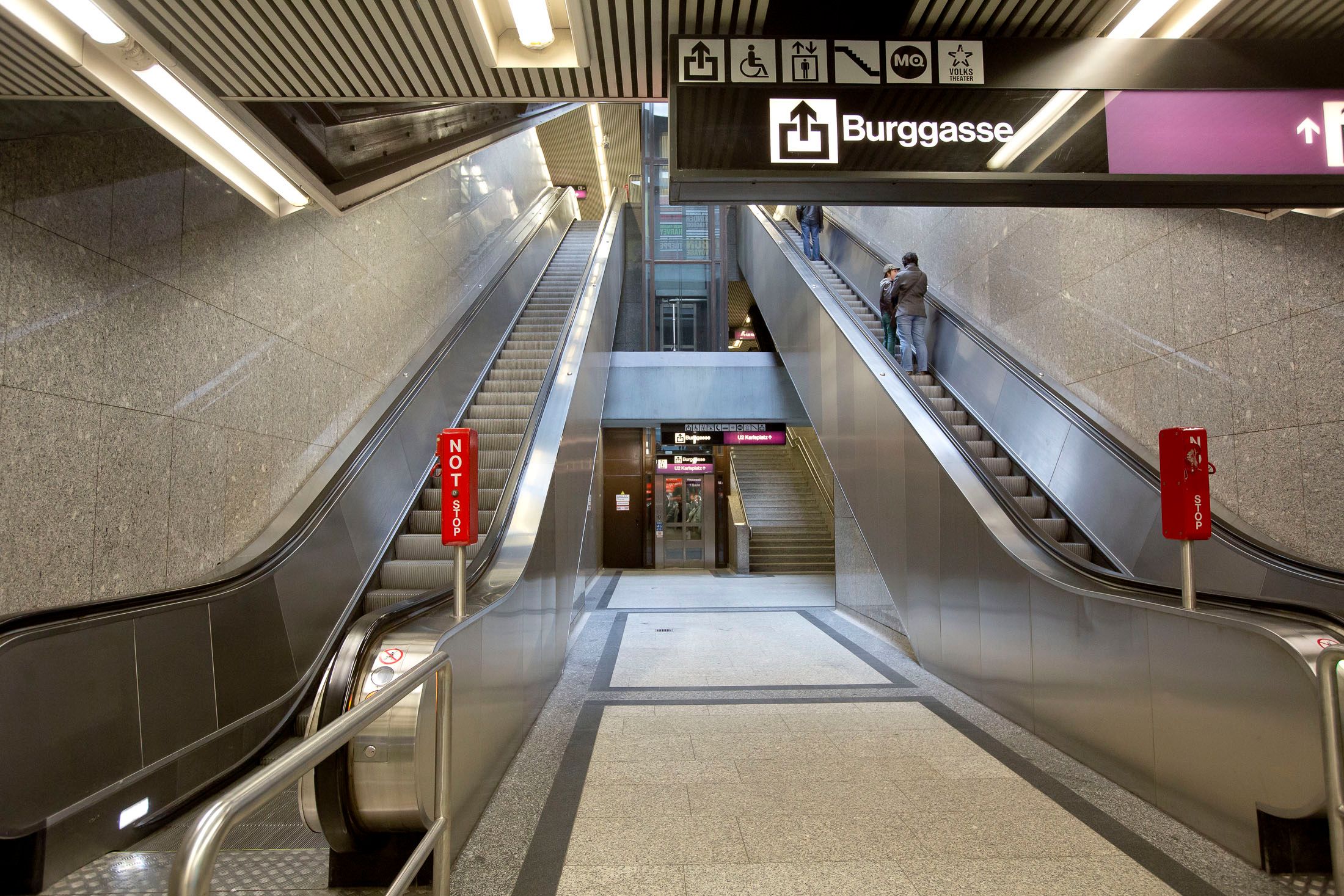 Der Aufzug in der Station Volkstheater wird erneuert