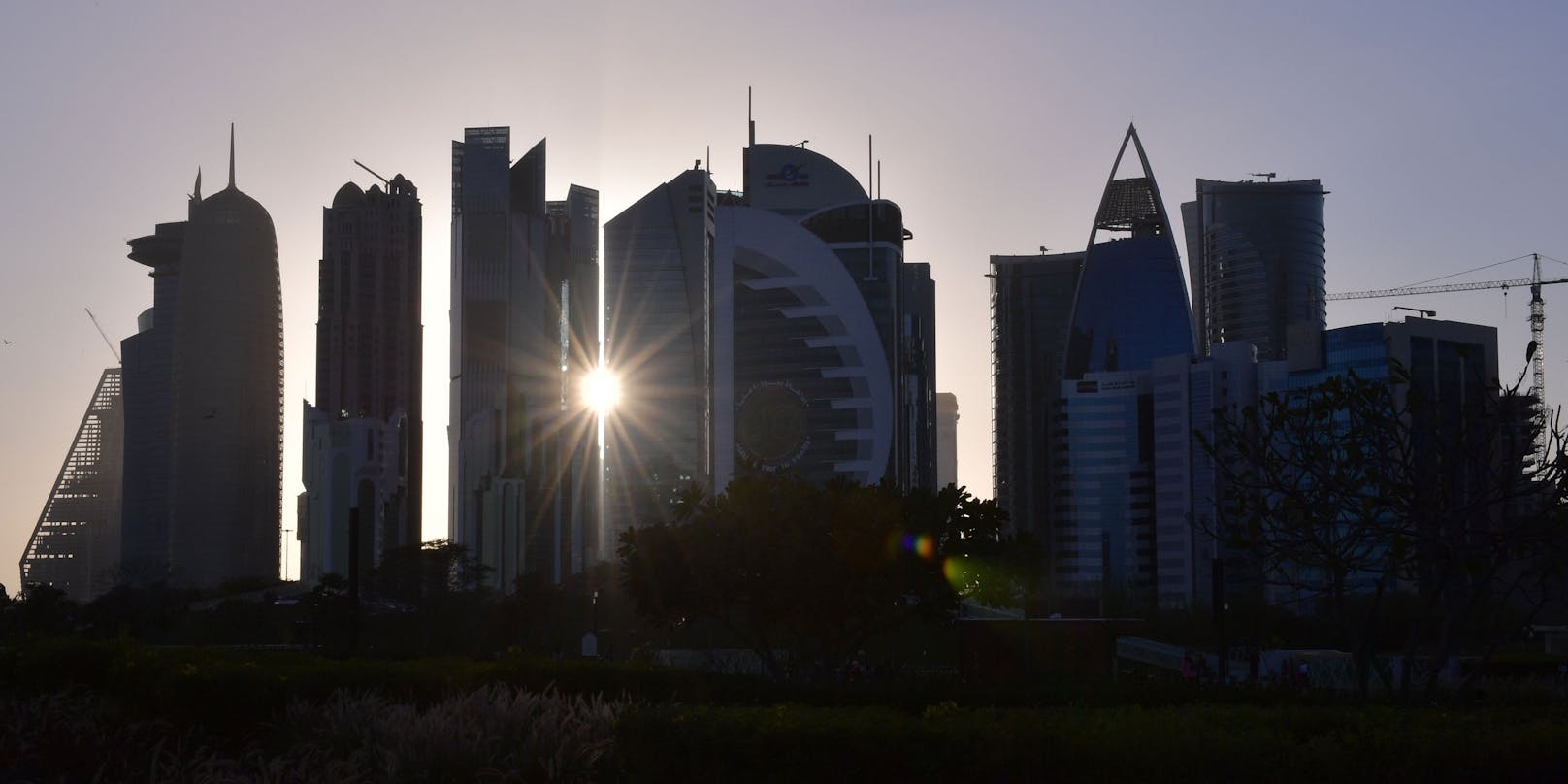 Skyline von Doha, Katar.
